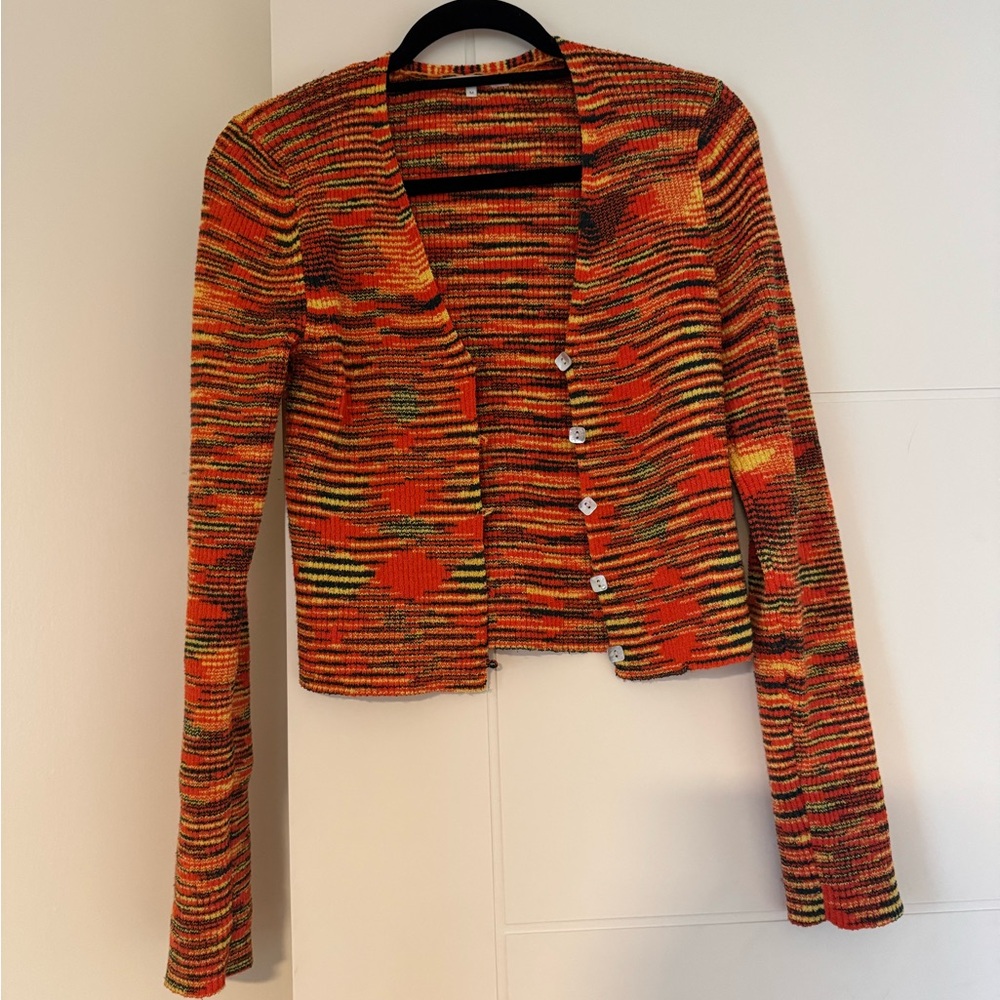 Vibrant Multicolor Women's cardigan